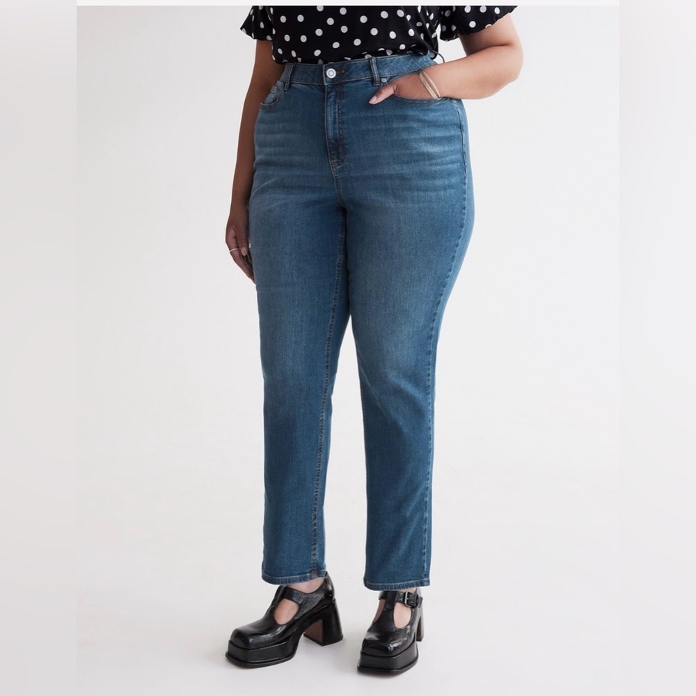 DC Curvy Fit Straight Leg Jean-Blue NWT-Sz 26 😍 - Picture 3 of 16